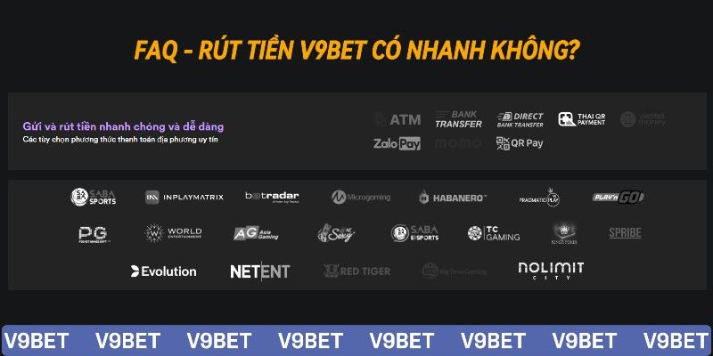 Giải đáp về rút tiền V9Bet